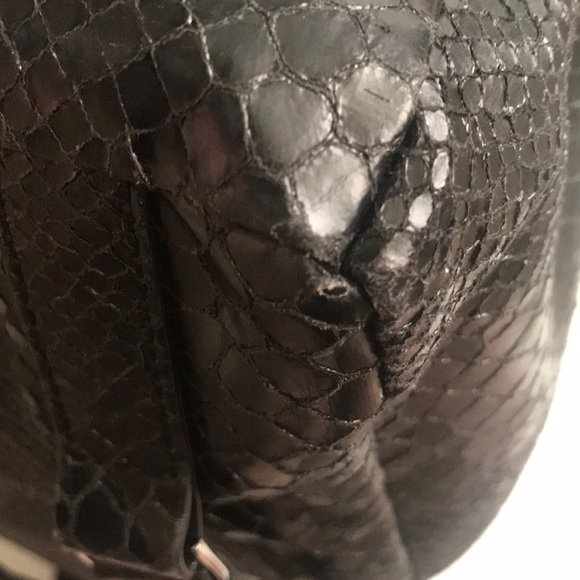 Very Rare! Stella McCartney Falabella Faux Snake Skin / Python Embossed Backpack - Picture 8 of 12